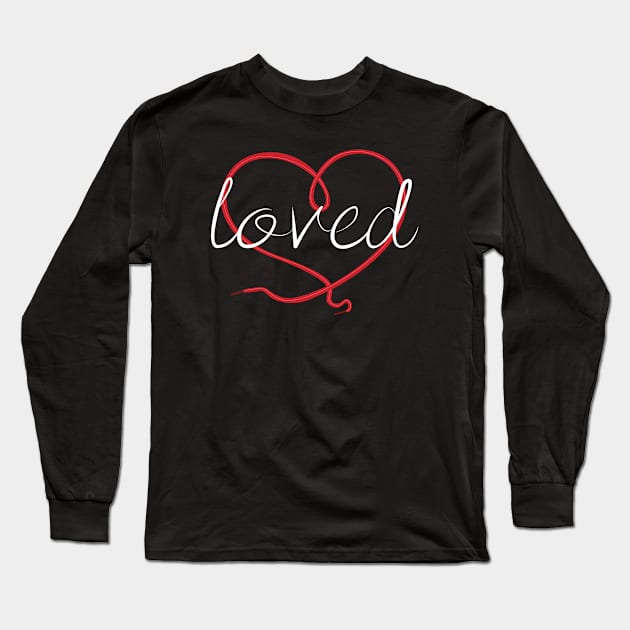 1 John 4:19 Christian Bible Verse Loved Long Sleeve T-Shirt by GraceFieldPrints